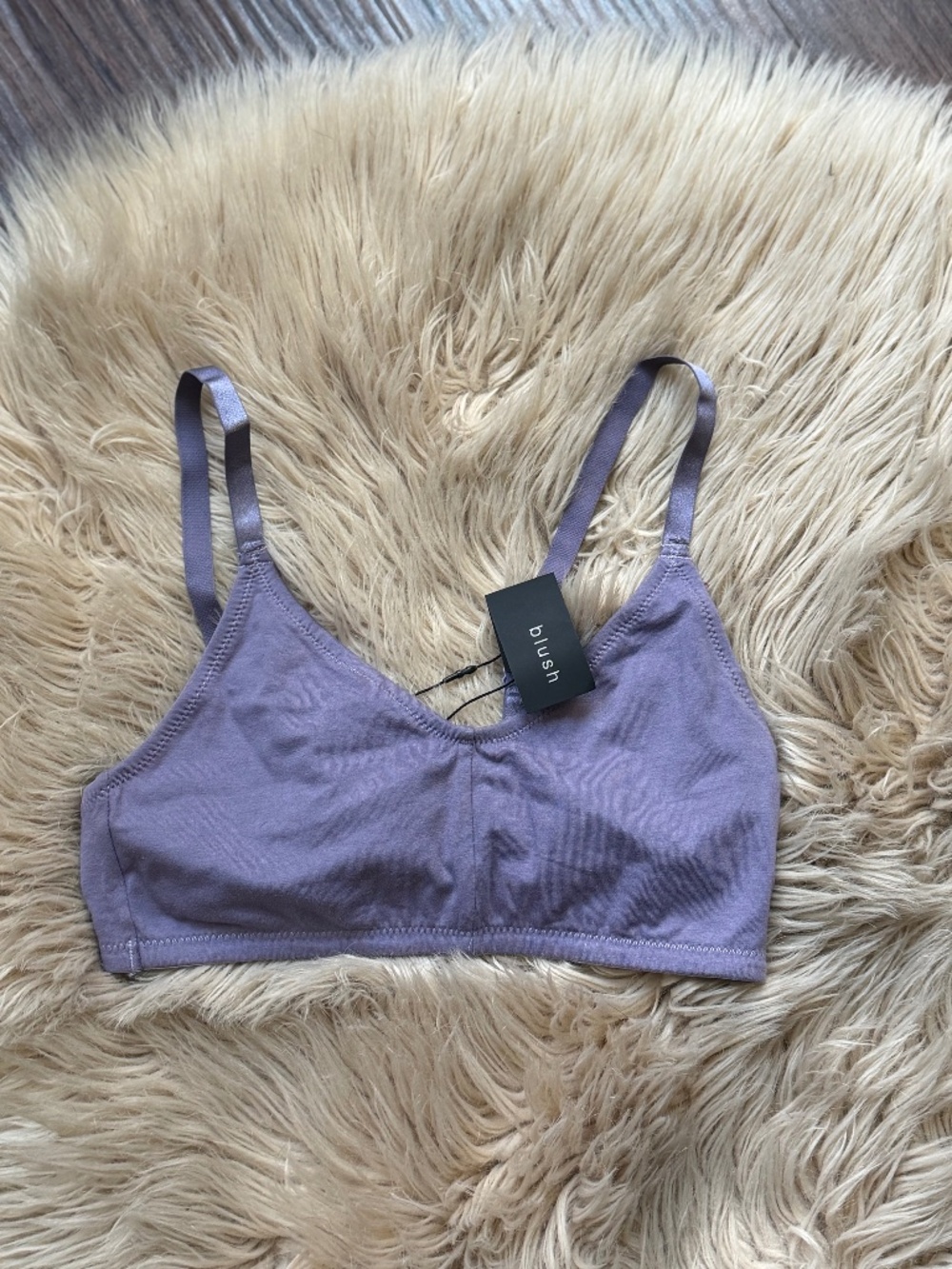 NWT • Blush • 'The Cotton' Bralette • S • Purple